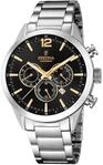 Chronograph FESTINA "Timeless Chronograph", silber (silberfarben, schwarz),