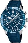 Chronograph FESTINA "Keramik Kollektion", blau (blau, silberfarben), Armbanduhren,