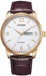 Solaruhr CITIZEN, braun (braun, wei&szlig;, wei&szlig;), Armbanduhren, Herren, ros&eacute;goldfarben,