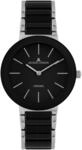 Keramikuhr JACQUES LEMANS "Monaco", silber (schwarz, silberfarben), Armbanduhren,