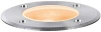LED Einbauleuchte PAULMANN "IP65 110mm 2200K 4,3W 320lm 230V Edelstahl geb&uuml;rstet,