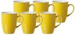 Becher RITZENHOFF & BREKER "Kaffeebecher Doppio 320 ml 6er Set", gelb, 6 tlg.,