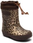 Gummistiefel BISGAARD "thermo", Jungen, Gr. 33, braun (leopard), Gummi, Basic,...