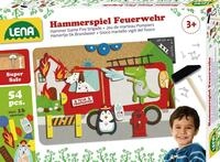 Spiel LENA "Hammerspiel Feuerwehr", bunt, Spiele, Kinder, Kunststoff, Spiel