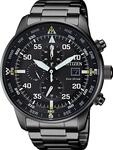 Chronograph CITIZEN, schwarz (schwarz, schwarz), Armbanduhren, Herren, schwarz,
