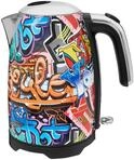 GUTFELS Wasserkocher "WATER 3010 G", graffitti, style, B:21,5cm H:25,3cm T:15,5cm,