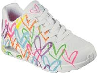 Sneaker SKECHERS "UNO - HIGHLIGHT LOVE", M&auml;dchen, Gr. 38, bunt (wei&szlig;, multi),