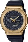 Chronograph CASIO G-SHOCK, schwarz (schwarz, goldfarben, schwarz), Armbanduhren,
