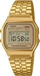 Chronograph CASIO VINTAGE, gold (goldfarben, gelbgoldfarben), Armbanduhren, Damen,