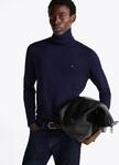 Rollkragenpullover TOMMY HILFIGER "PIMA ORG CTN CASHMERE ROLL NECK", Herren, Gr. XL,