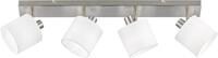 REALITY LEUCHTEN Deckenstrahler "Tommy", grau (nickelfarben), 4, H: 19cm, 1 Stk.,