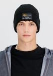 Skim&uuml;tze ALPHA INDUSTRIES "Crew Beanie", Gr. onesize, schwarz, Obermaterial:...