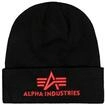 Skim&uuml;tze ALPHA INDUSTRIES "3D Beanie", Gr. onesize, schwarz (schwarz, rot),