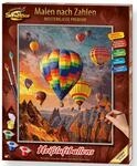 Malen nach Zahlen SCHIPPER "Meisterklasse Premium - Hei&szlig;luftballons", bunt,