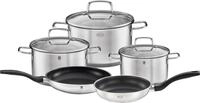 Topf-Set R&Ouml;SLE "Basic Line", silber (silberfarben), T&ouml;pfe, Topf-Set, T&ouml;pfe mit