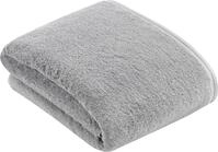 Badetuch VOSSEN "Vegan Life", gelb (shadow), B:100cm L:150cm, Webfrottier,