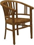 Armlehnstuhl SIT "Mikkeli aus recyceltem Teakholz &ndash; Massivholz &ndash; Brettsitz",