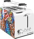 GUTFELS Toaster "TOAST 3010 G", bunt (graffitti, style), B:16,5cm H:18,8cm T:28,7cm,