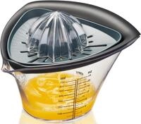 2in1 Entsafter GEFU, schwarz (transparent, anthrazit, silberfarben), B:18cm H:10,5cm