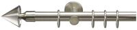 Gardinenstange LIEDECO "Kegel", silber (silberfarben), L:200cm &Oslash;:20mm,