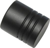 Gardinenstangen-Endst&uuml;ck GARDINIA "Memphis", schwarz, L:2,6cm,