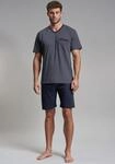 Shorty G&Ouml;TZBURG "Manhattan", Herren, Gr. 52L, blau (navy), Single Jersey,