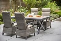 Garten-Essgruppe SIENA GARDEN "Corido", schwarz (anthrazit, charcoal grau),