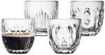 Espressoglas LA ROCH&Egrave;RE FRANCE "Espressogl&auml;ser Facetten 100 ml 4er Set
