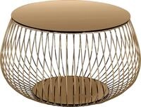 Couchtisch SALESFEVER "Coffeetable: Stilvolle Wohnzimmer-Erg&auml;nzung", rosa (rosegold,
