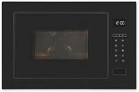 EXQUISIT Einbau-Mikrowelle "EMW25-G-020", schwarz, B:59,5cm H:38,6cm T:37,5cm,