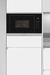 EXQUISIT Einbau-Mikrowelle "EMW25-G-020", grau (inox), B:59,5cm H:38,6cm T:37,5cm,
