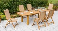 Garten-Essgruppe MERXX "Capri", beige (naturfarben), Sitzm&ouml;bel-Sets,