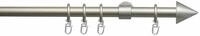 Gardinenstange LIEDECO "Kegel" Gr. 1, silber (mattsilberfarben), L:120cm &Oslash;:20mm,