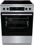 GORENJE Elektro-Standherd "GECS6C70", Energieeffizienz: A, silber (silberfarben),
