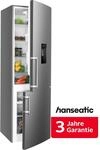 HANSEATIC K&uuml;hl-/Gefrierkombination "HKGK17954DWDI", Energieeffizienz: D, silber