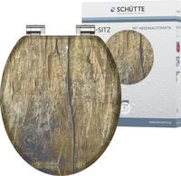 WC-Sitz SCH&Uuml;TTE "Solid Wood", braun (holzfarben), B:375cm L:435cm, MDF -
