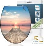 WC-Sitz SCH&Uuml;TTE "SUNSET SKY", bunt, B:37,5cm H:5,5cm L:45,3cm, Duroplast, WC-Sitze,