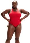 Badeanzug SPEEDO "Eco Speedo", Damen, Gr. 36, N-Gr, rot, Microfaser, Polyester,