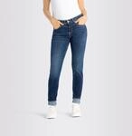 Slim-fit-Jeans MAC "RICH SLIM", Damen, Gr. 44, L&auml;nge 30, blau (dunkelblau wash),