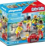Konstruktions-Spielset PLAYMOBIL "Rettungsteam (71244), My City Life", bunt,