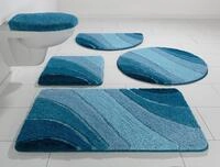 Badematte OTTO HOME "Josie, Badvorleger, Badezimmer Teppich" Gr. 8, blau, H:20mm,