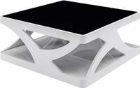 Couchtisch SALESFEVER "Lacona Coffeetable mit stilvollem Aussehen", schwarz-wei&szlig;