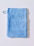 Handtuch CAW&Ouml; Gr. 4, blau (bleu), B:16cm L:22cm, Walkfrottee, 100% Baumwolle,