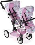 Puppen-Zwillingsbuggy CHIC2000 "Linus Duo", bunt (flowers), Puppenwagen,...