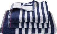 Handtuch DYCKHOFF "Maritim, Sea Stripe", blau (navy), B:50cm L:100cm, Frottier,
