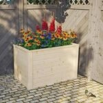 Hochbeet KONIFERA, beige (naturbelassen), B:114,5cm H:70cm T:64,5cm, Holzwerkstoff,