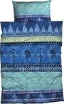 Bettw&auml;sche CASATEX "Indi", blau (waterblau), B/L: 155cm x 220cm, 1 Stk., 1 Stk.,