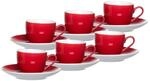 Tasse RITZENHOFF & BREKER "Espressotassen und -untertassen Doppio 80 ml 6er Set",