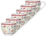 Espressotasse RITZENHOFF & BREKER "Espressotassen Shanti 80 ml 6er Set bunt", bunt,