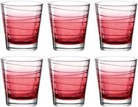 Whiskyglas LEONARDO "VARIO STRUTTURA", rot, H:9cm &Oslash;:8,3cm, Glas, Trinkgef&auml;&szlig;e,